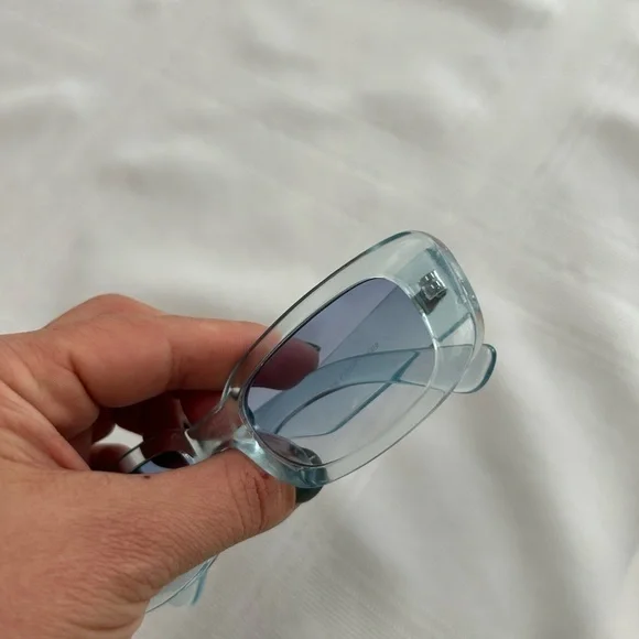 Blue Sheer Sunglasses - Picture 3 of 4